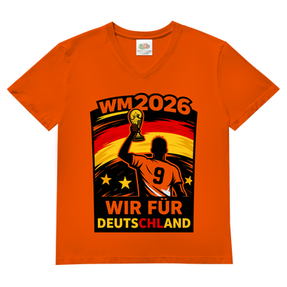 Herren Basic V-Neck T-Shirt WM 2026 2