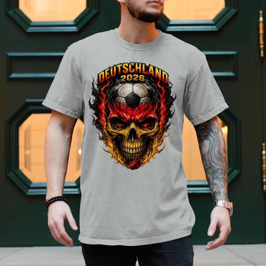 Herren T-Shirt WM Totenkopf