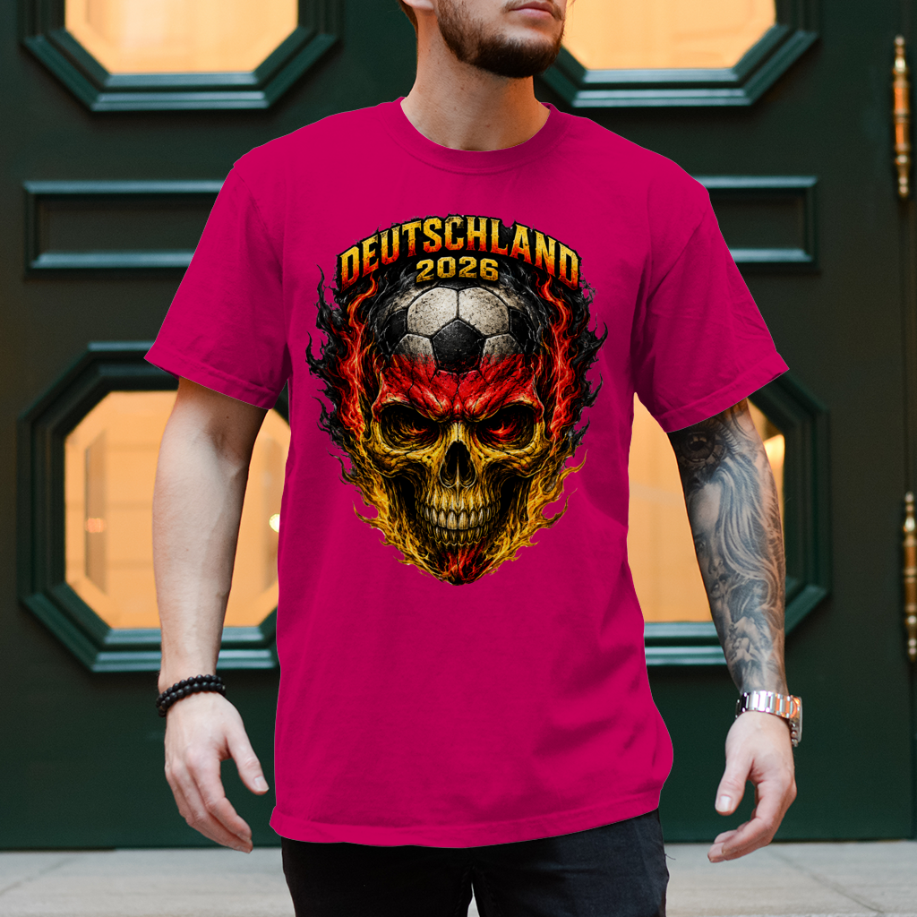 Herren T-Shirt WM Totenkopf