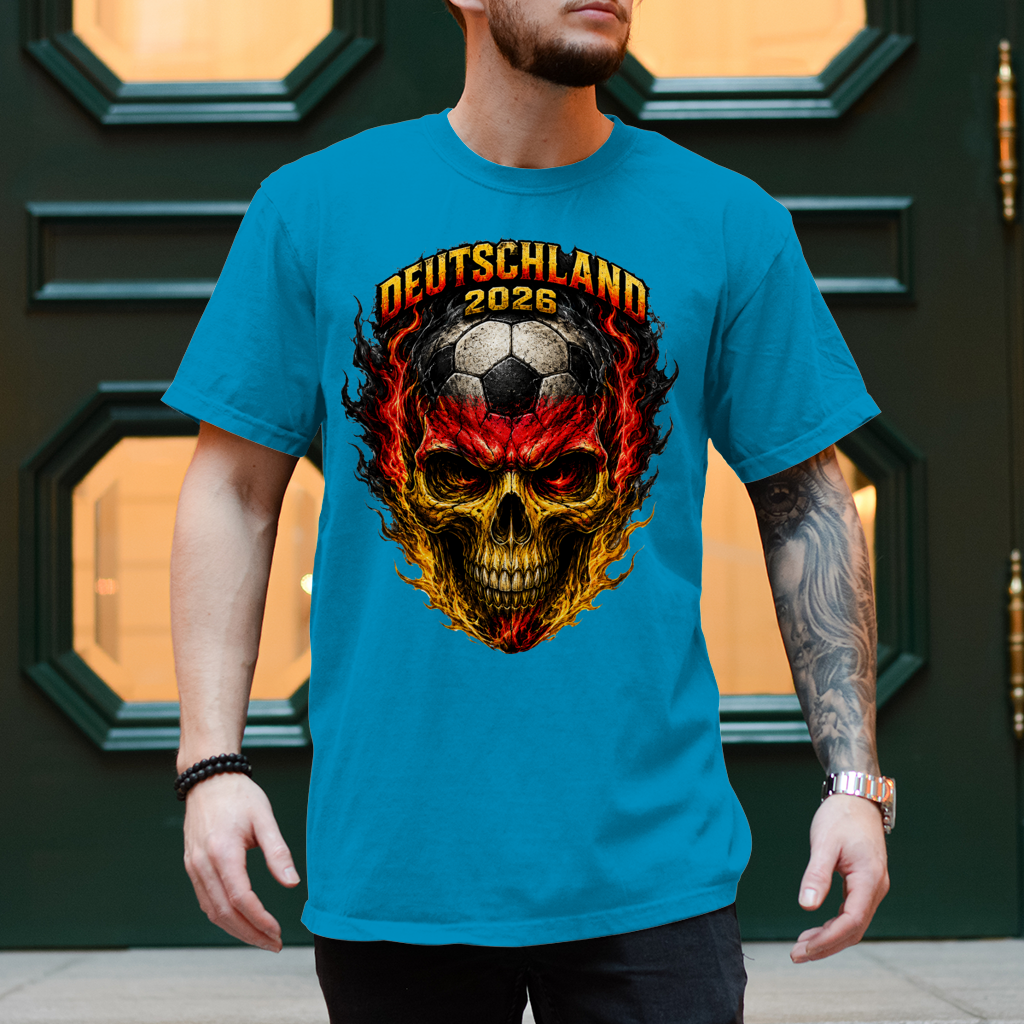 Herren T-Shirt WM Totenkopf