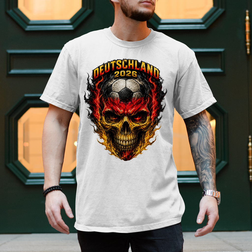 Herren T-Shirt WM Totenkopf