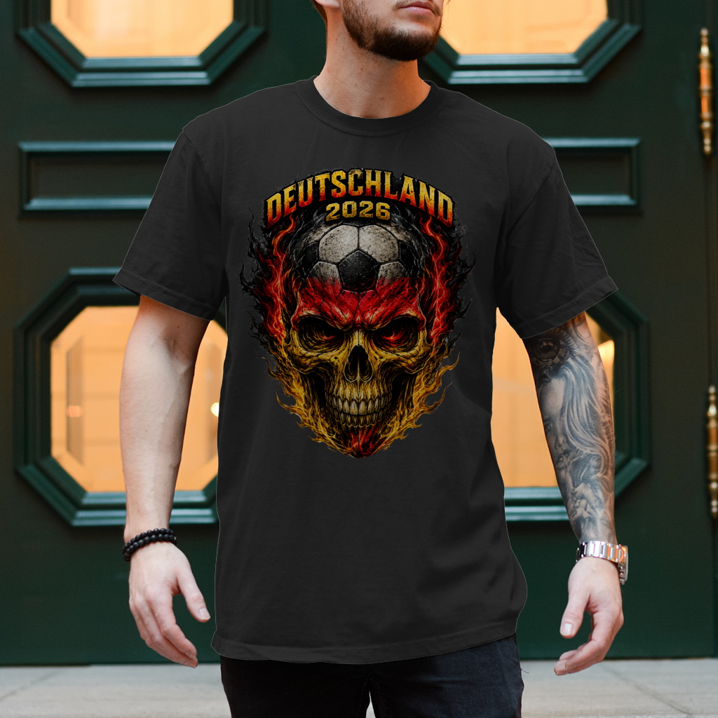 Herren T-Shirt WM Totenkopf