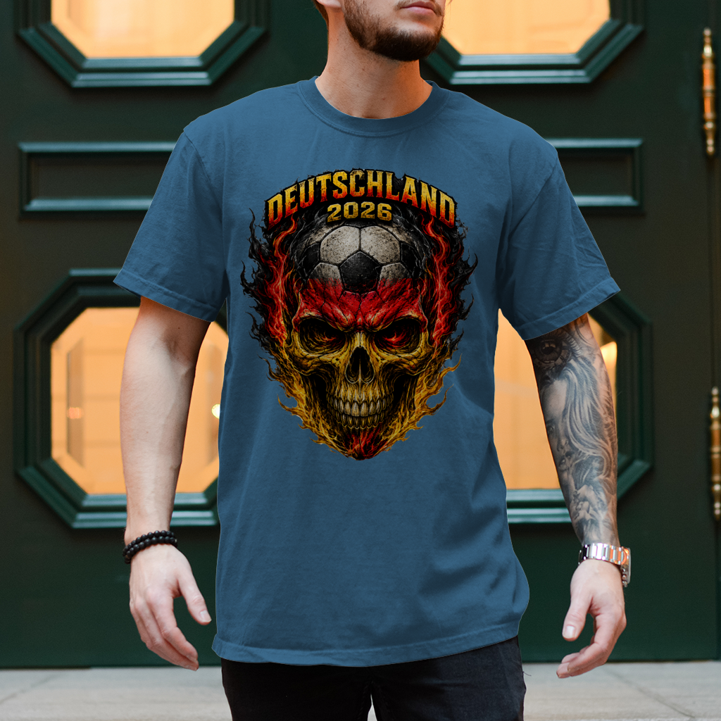Herren T-Shirt WM Totenkopf
