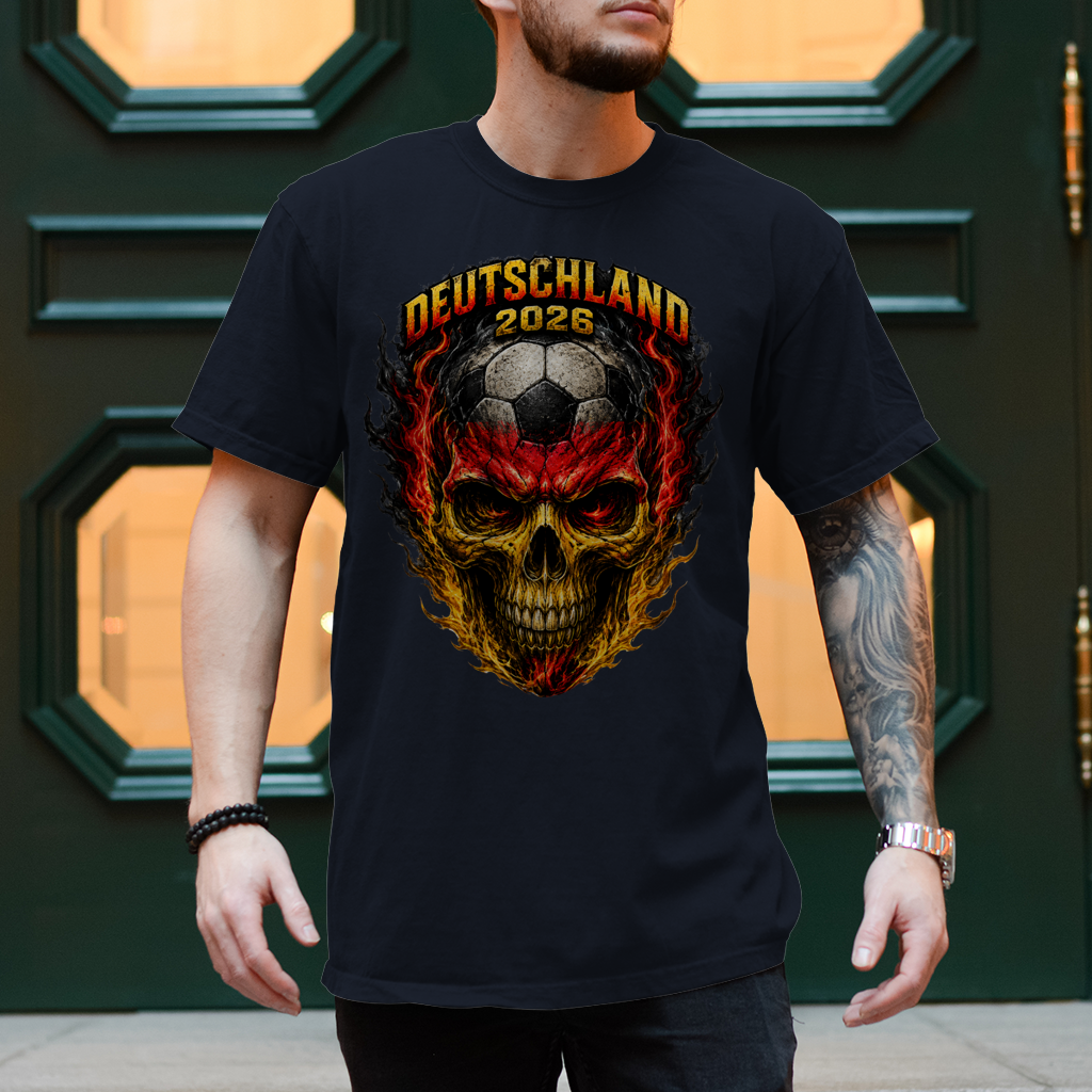 Herren T-Shirt WM Totenkopf