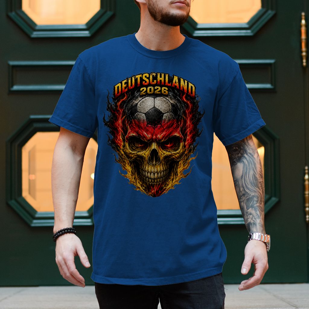 Herren T-Shirt WM Totenkopf