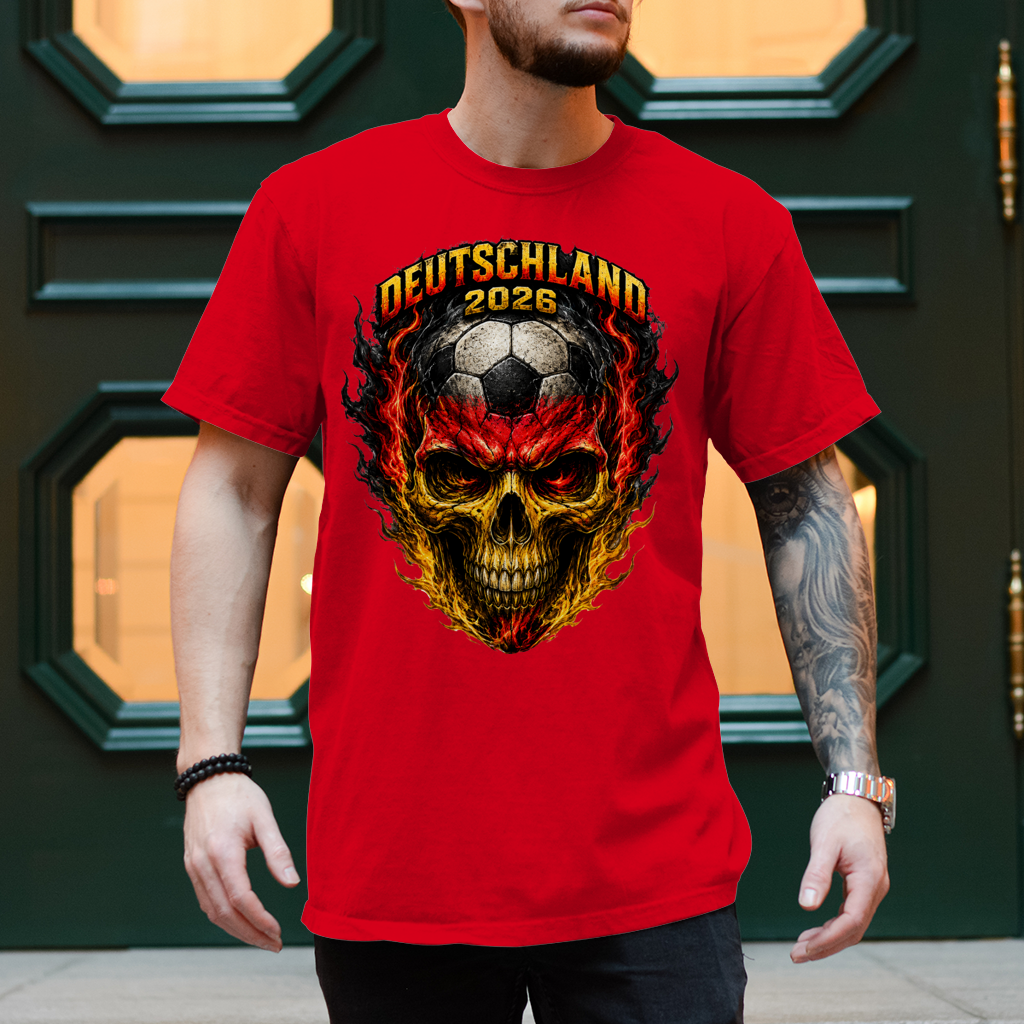 Herren T-Shirt WM Totenkopf