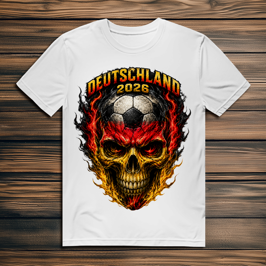 Herren Premium Bio T-Shirt WM Totenkopf