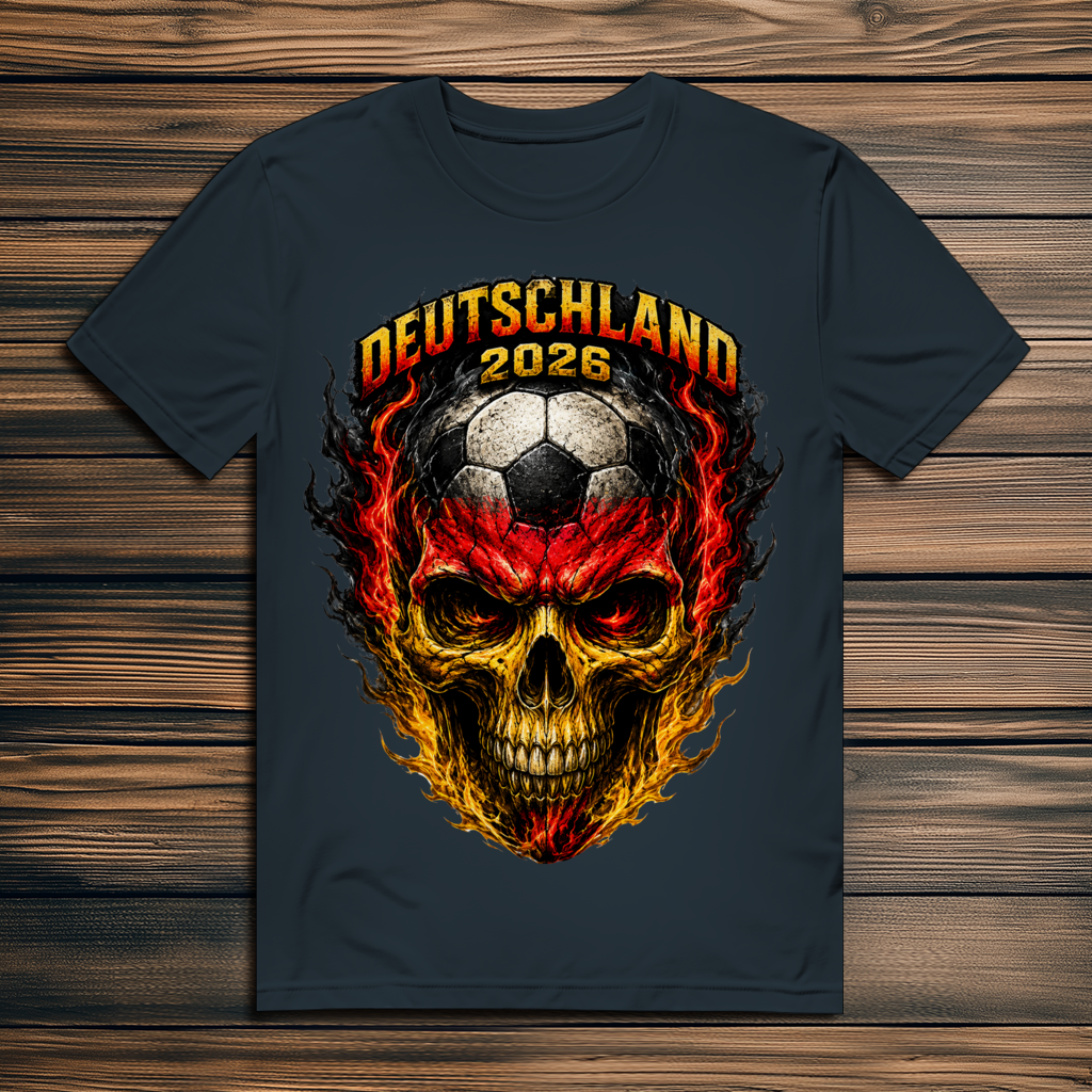 Herren Premium Bio T-Shirt WM Totenkopf
