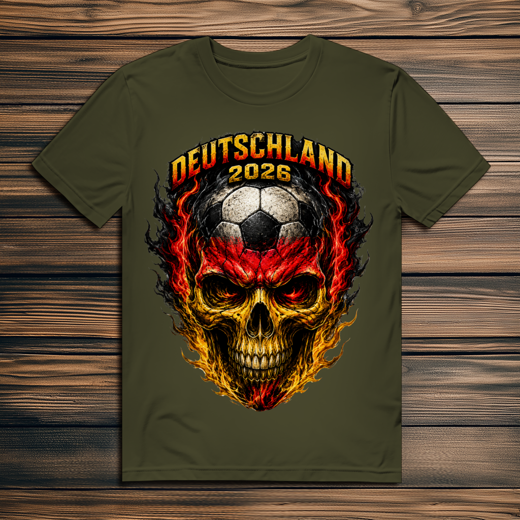 Herren Premium Bio T-Shirt WM Totenkopf