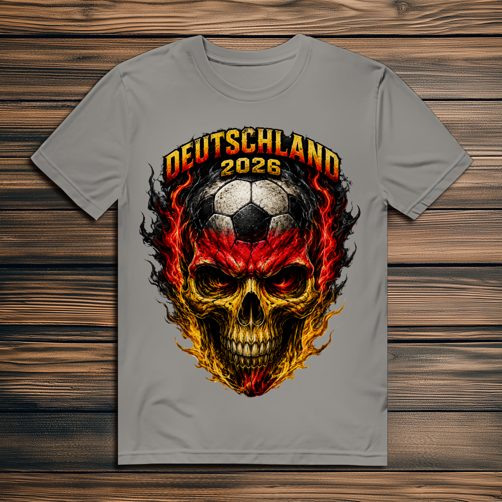 Herren Premium Bio T-Shirt WM Totenkopf