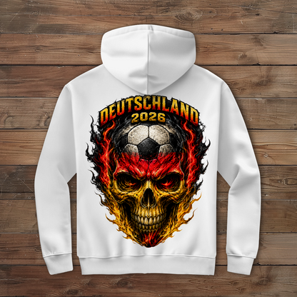 Herren Zipper Hoodie WM Totenkopf