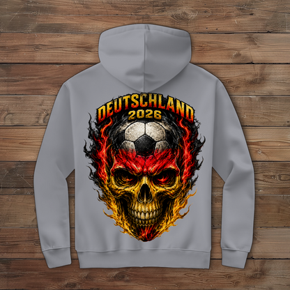 Herren Zipper Hoodie WM Totenkopf