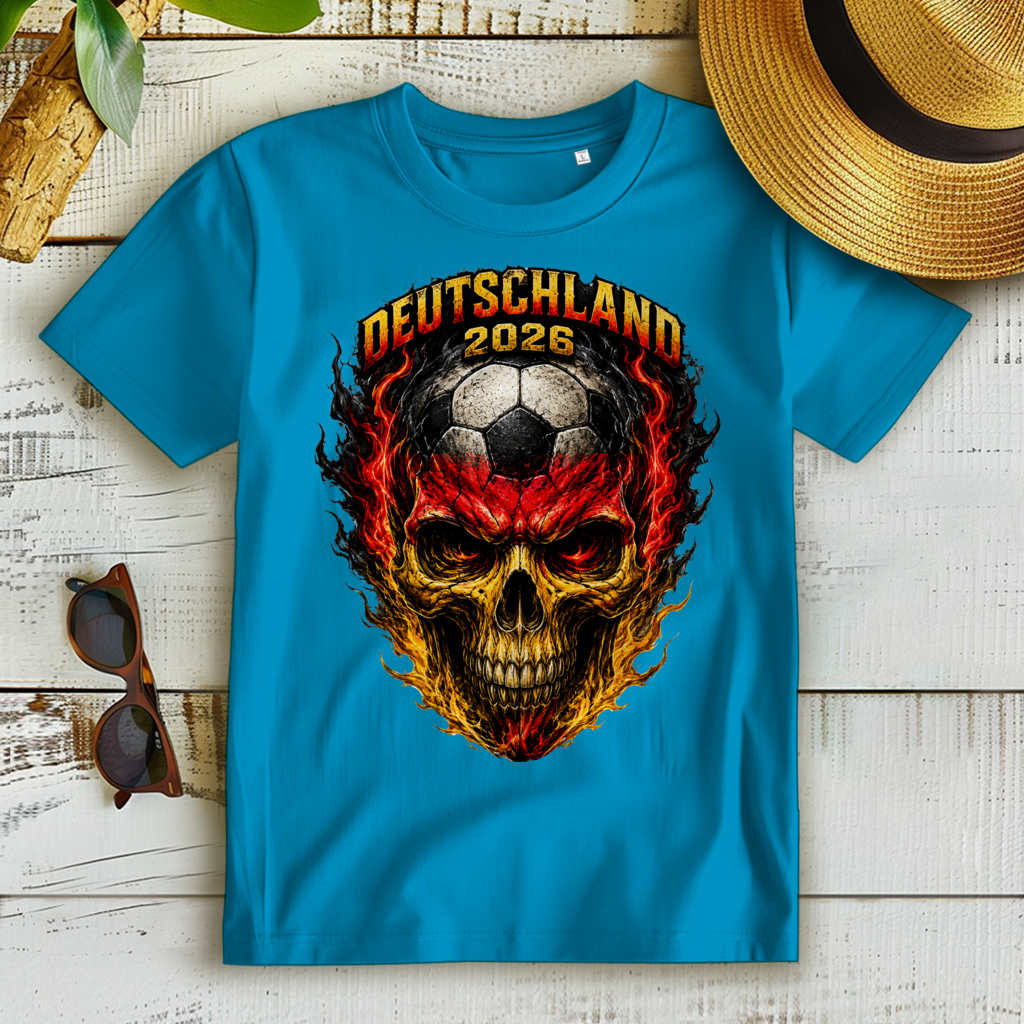 Damen Premium Bio T-Shirt WM Totenkopf