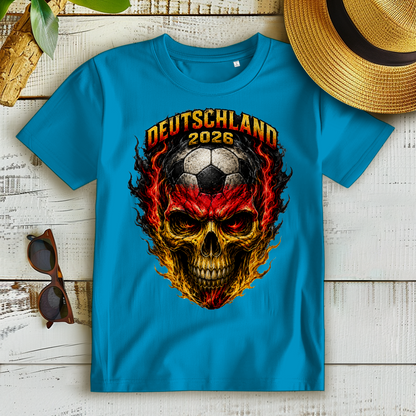 Damen Premium Bio T-Shirt WM Totenkopf