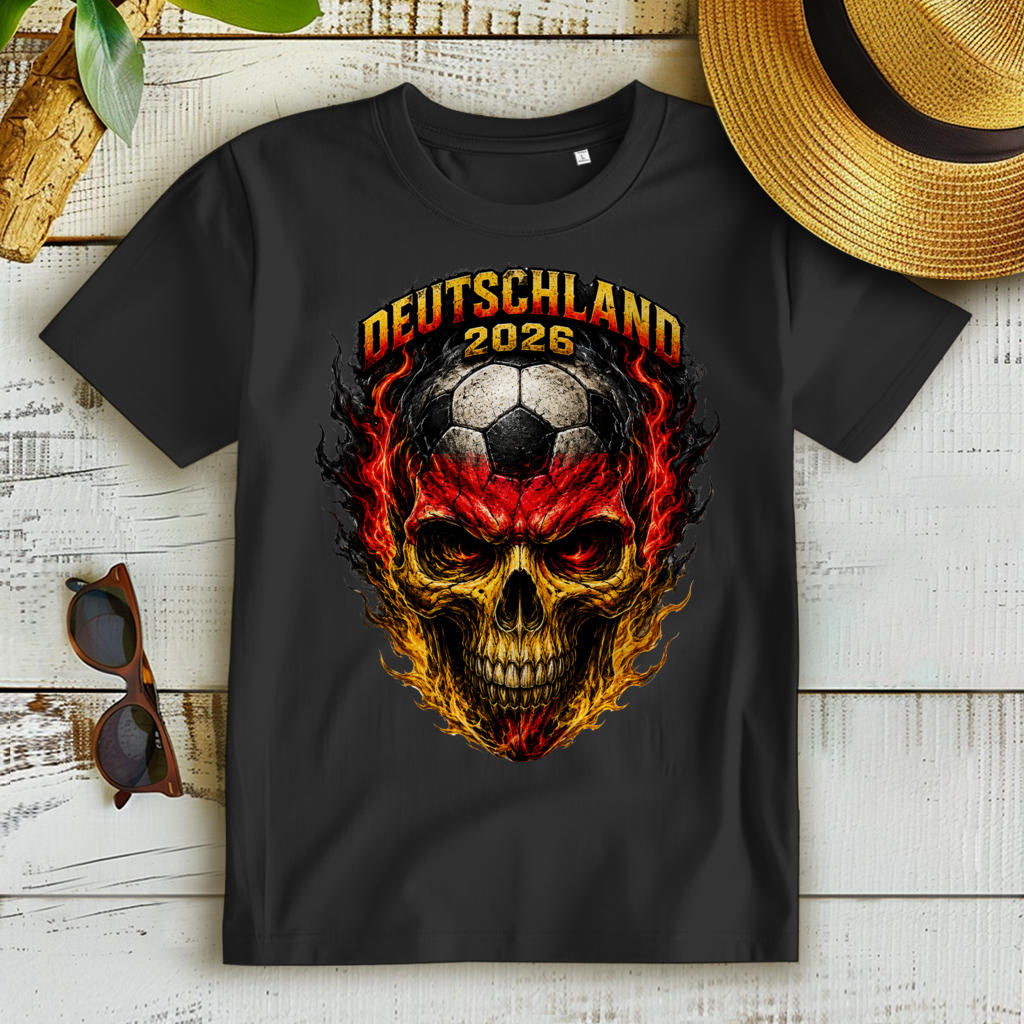 Damen Premium Bio T-Shirt WM Totenkopf