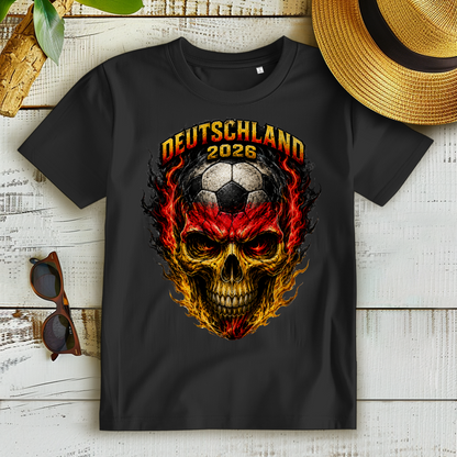 Damen Premium Bio T-Shirt WM Totenkopf