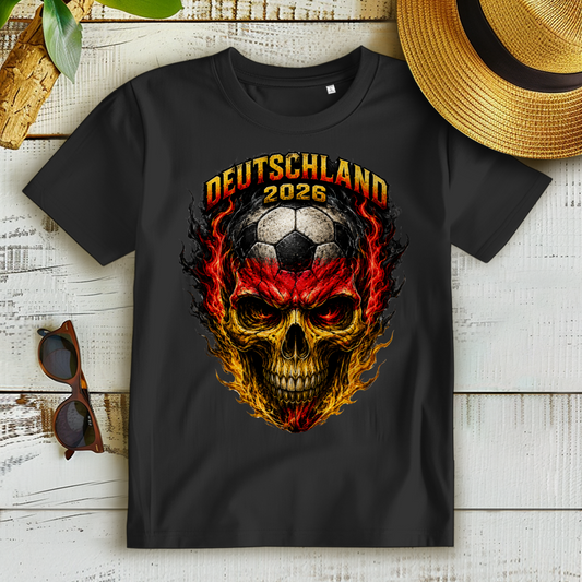 Damen Premium Bio T-Shirt WM Totenkopf