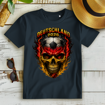 Damen Premium Bio T-Shirt WM Totenkopf