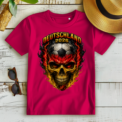 Damen Premium Bio T-Shirt WM Totenkopf