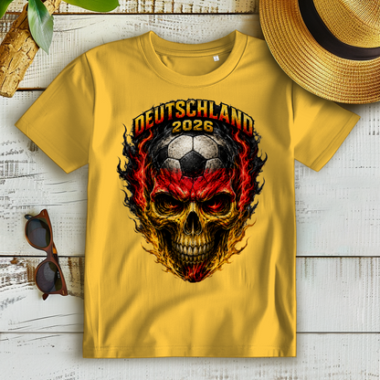 Damen Premium Bio T-Shirt WM Totenkopf
