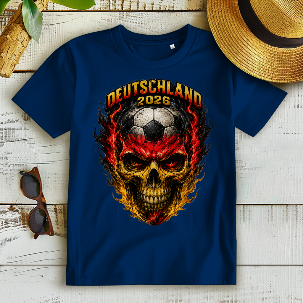 Damen Premium Bio T-Shirt WM Totenkopf