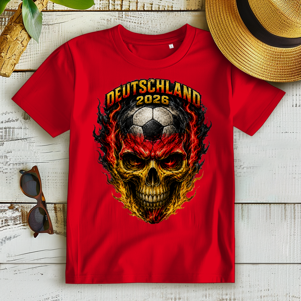 Damen Premium Bio T-Shirt WM Totenkopf