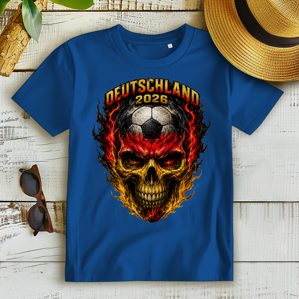 Damen Premium Bio T-Shirt WM Totenkopf