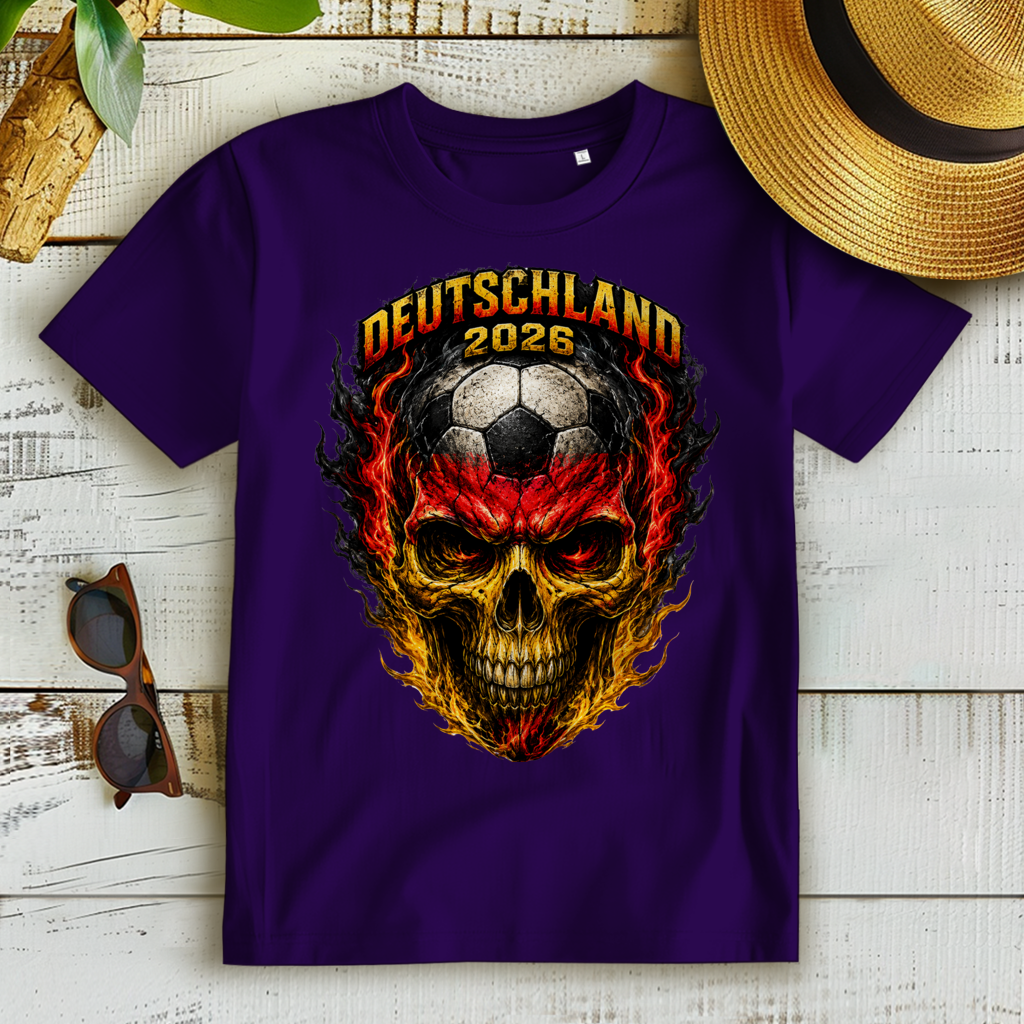 Damen Premium Bio T-Shirt WM Totenkopf
