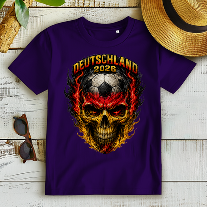 Damen Premium Bio T-Shirt WM Totenkopf