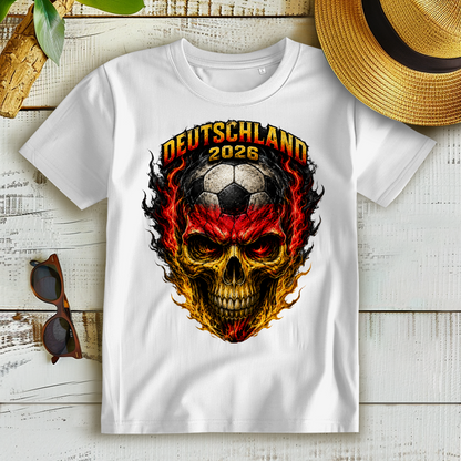 Damen Premium Bio T-Shirt WM Totenkopf