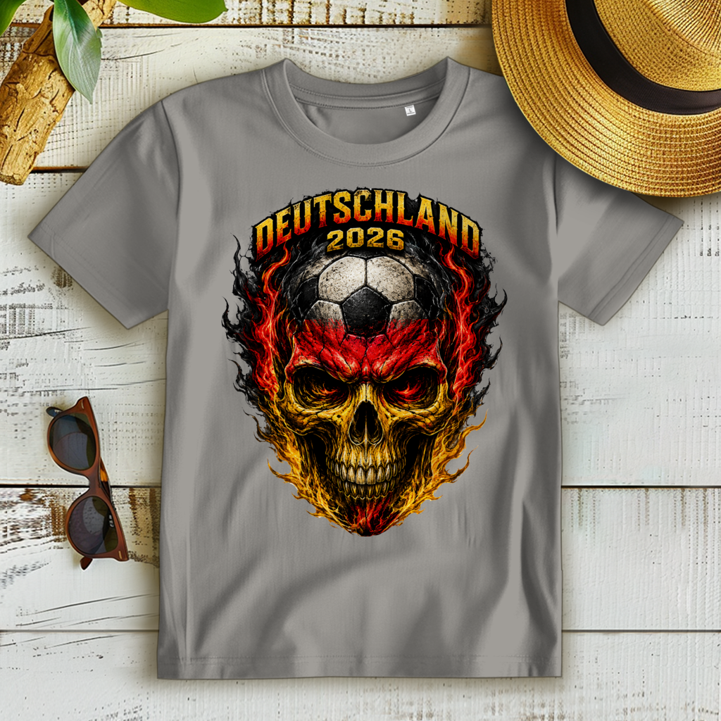 Damen Premium Bio T-Shirt WM Totenkopf