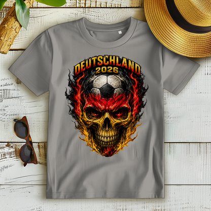 Damen Premium Bio T-Shirt WM Totenkopf