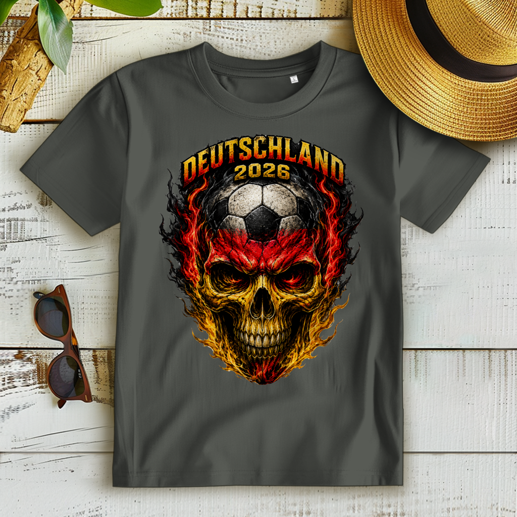 Damen Premium Bio T-Shirt WM Totenkopf