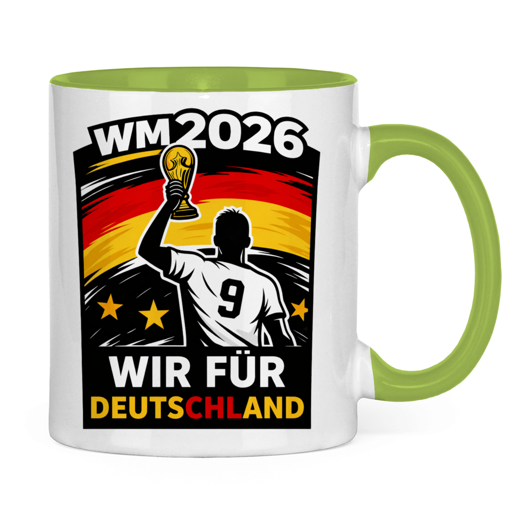 Tasse zweifarbig WM Totenkopf