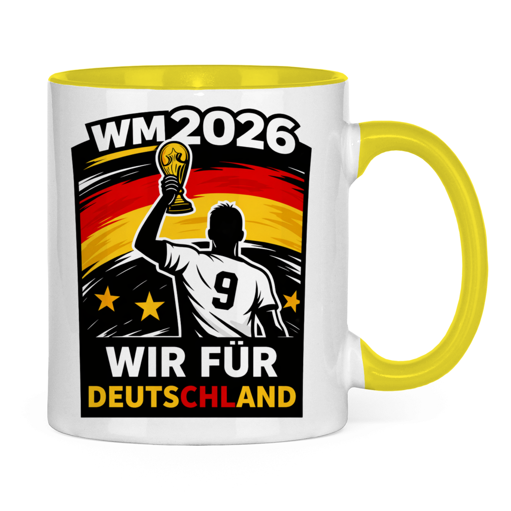 Tasse zweifarbig WM Totenkopf