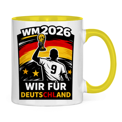 Tasse zweifarbig WM Totenkopf