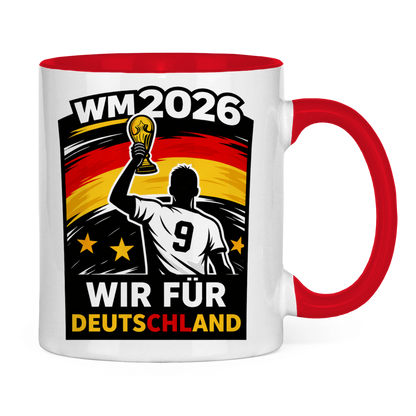 Tasse zweifarbig WM Totenkopf