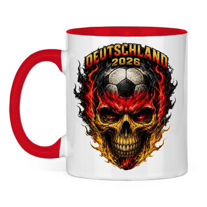 Tasse zweifarbig WM Totenkopf