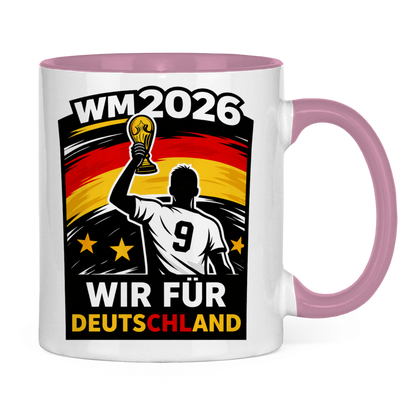 Tasse zweifarbig WM Totenkopf