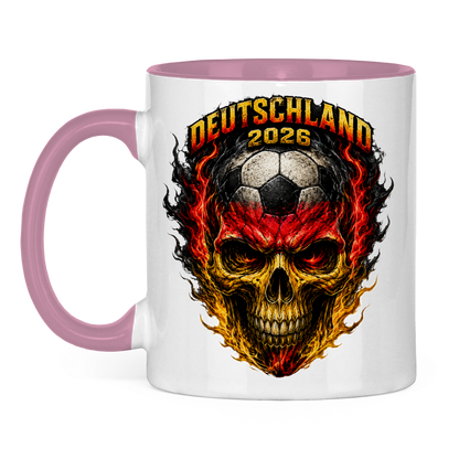 Tasse zweifarbig WM Totenkopf