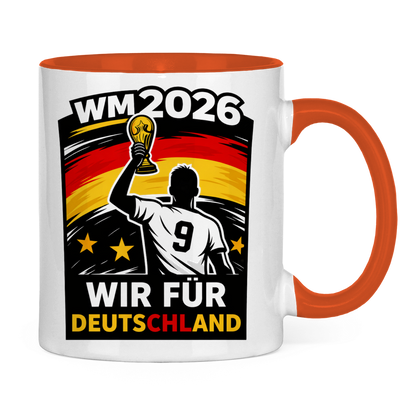 Tasse zweifarbig WM Totenkopf