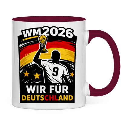 Tasse zweifarbig WM Totenkopf