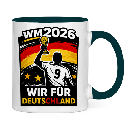 Tasse zweifarbig WM Totenkopf