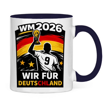 Tasse zweifarbig WM Totenkopf