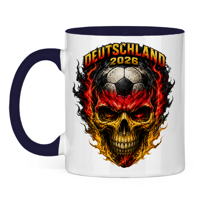 Tasse zweifarbig WM Totenkopf