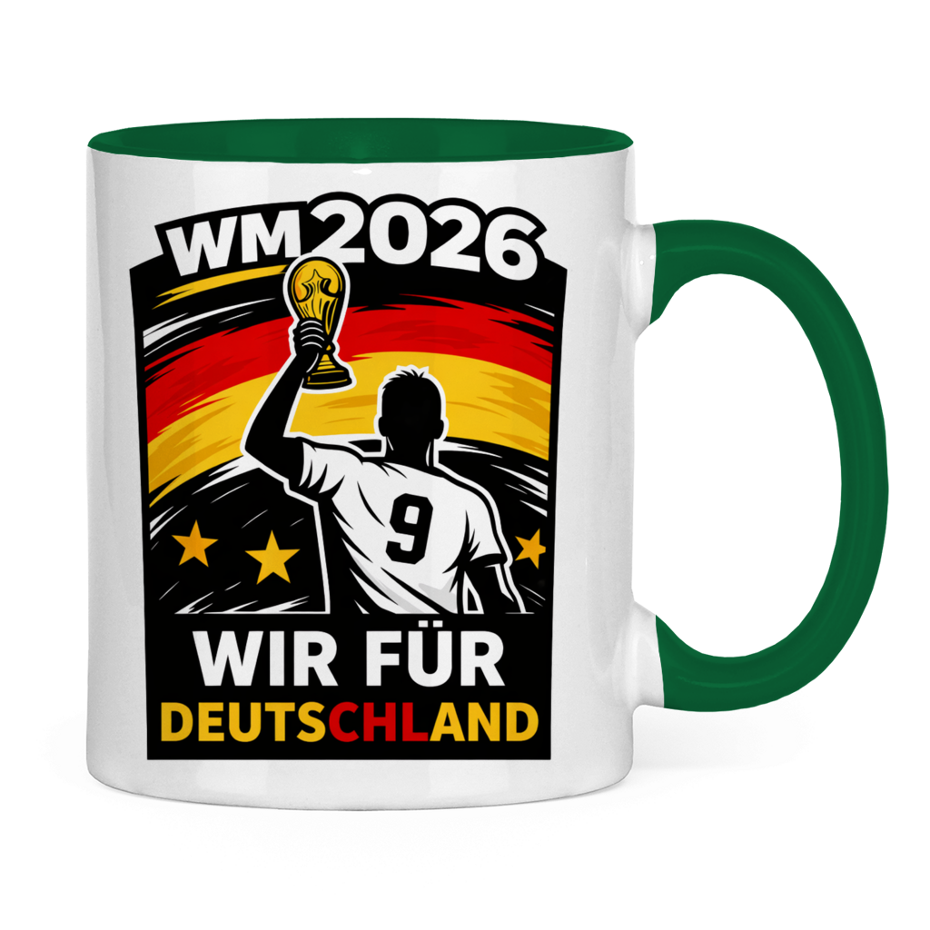 Tasse zweifarbig WM Totenkopf