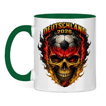 Tasse zweifarbig WM Totenkopf