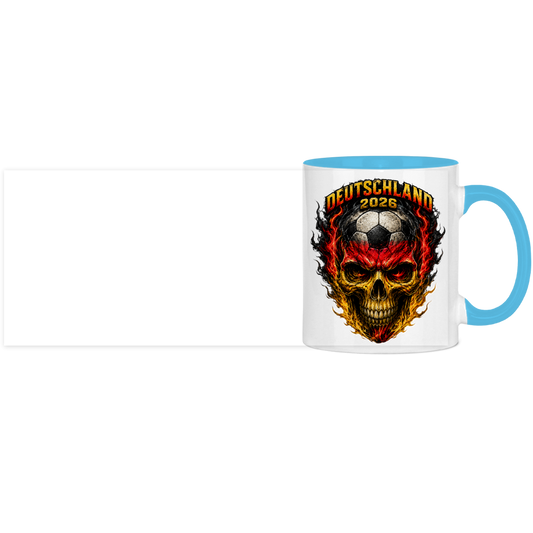 Panorama Tasse zweifarbig WM Totenkopf