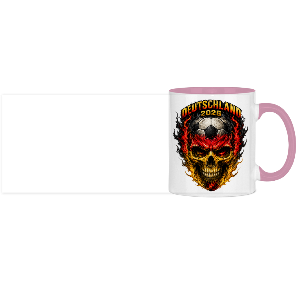 Panorama Tasse zweifarbig WM Totenkopf