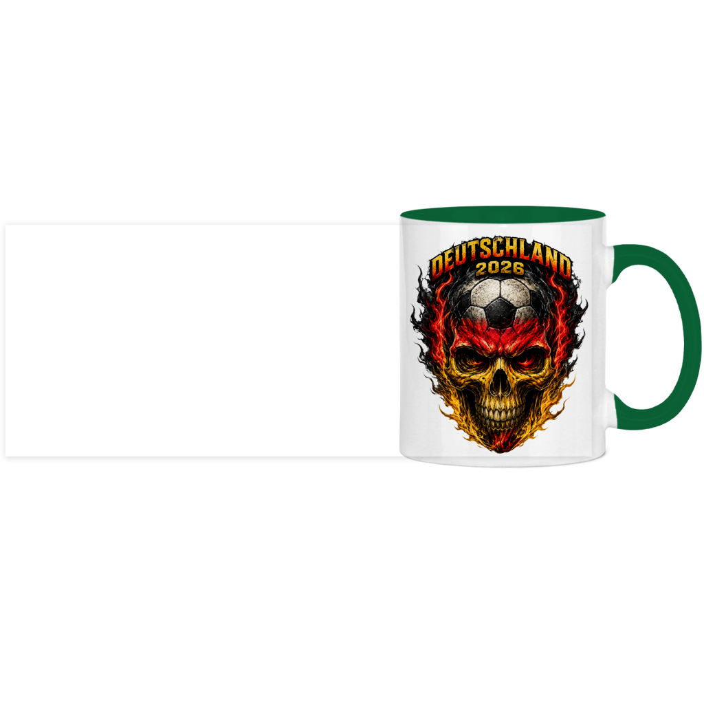 Panorama Tasse zweifarbig WM Totenkopf
